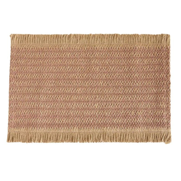 Set De Table En Papier Tissé Avec Franges Style Bohème Lot de 4 Pièces