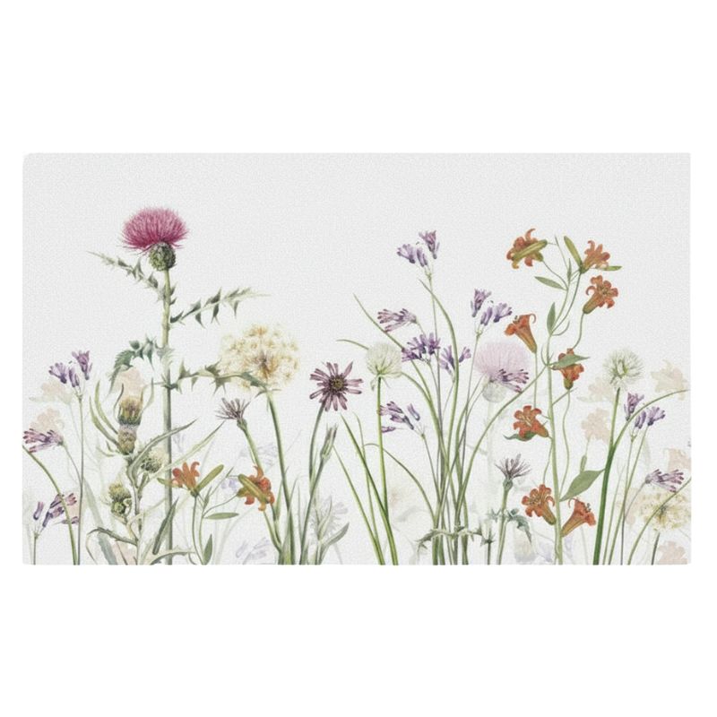 Set De Table Lavable Fleurs Sauvages Champêtres 4 Pièces