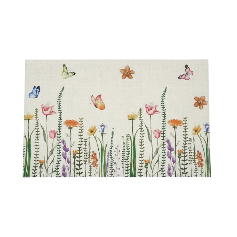 Set De Table Lavable Motif Floral Printanier
