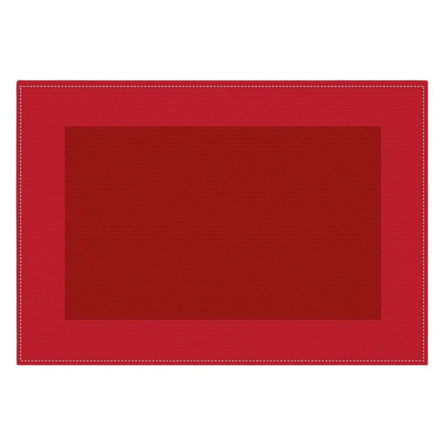 Set De Table Lavable Rouge Élégant Et Résistant À La Chaleur 2 Pièces