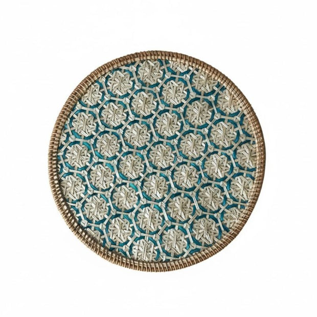 Set De Table Rotin Naturel Avec Motif Décoratif Chic