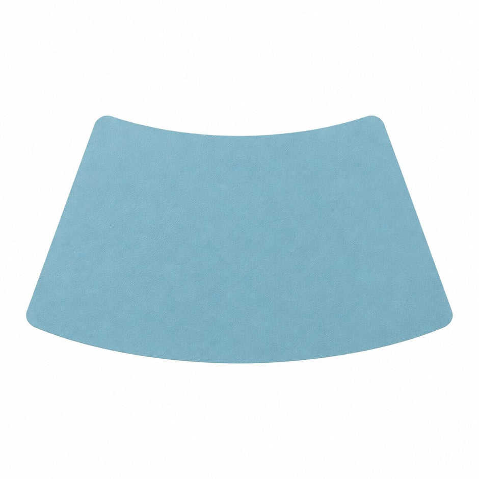 Set De Table Silicone Design Courbé Moderne Et Antidérapant, set bleu à forme incurvée
