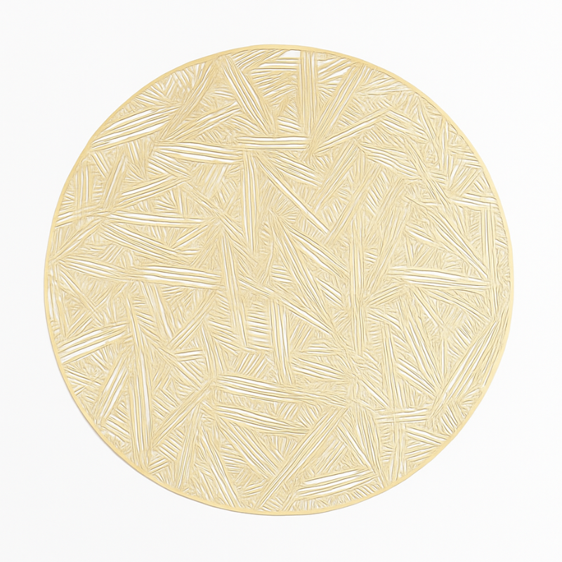 Set De Table Vinyle Motif Bambou Élégant