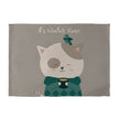 Set De Table en Lin Décoratif Chat Mignon D’Hiver, Set De Table en Lin 