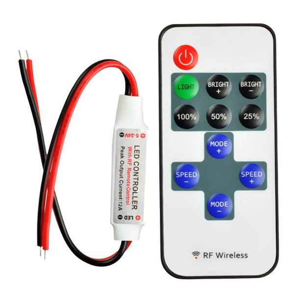 Télécommandes Mini Contrôleur LED pour Bandes Lumineuses Monochromes