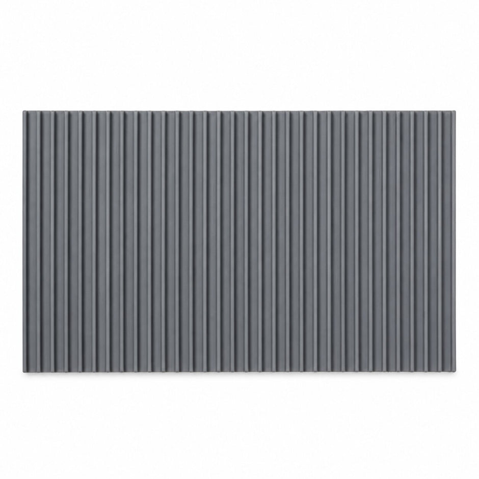 Tapis De Cuisine Silicone, tapis gris antidérapant à surface rainurée