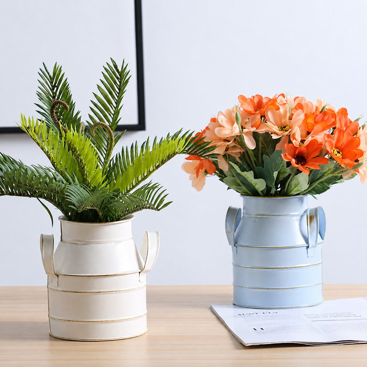Vase de Style Ancien en Fer pour Fleurs