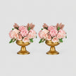 Vase de Style Ancien en Métal Doré pour Centre de Table Lot de 4 Pièces