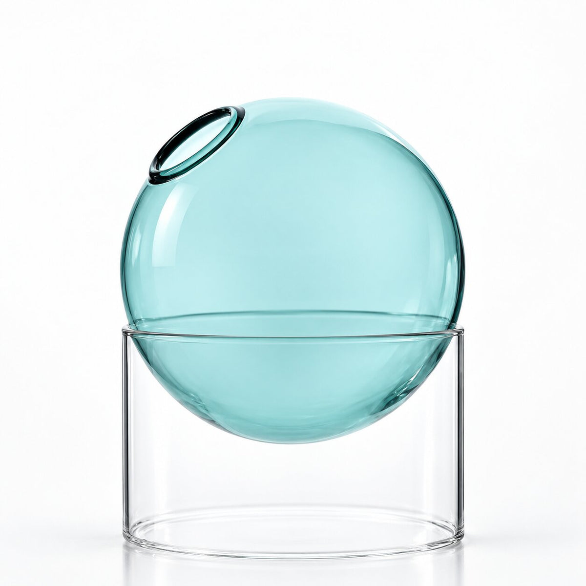 Vase Boule en Verre Borosilicate pour Fleurs