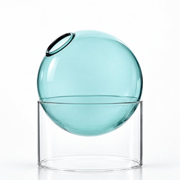 Vase Boule en Verre Borosilicate pour Fleurs
