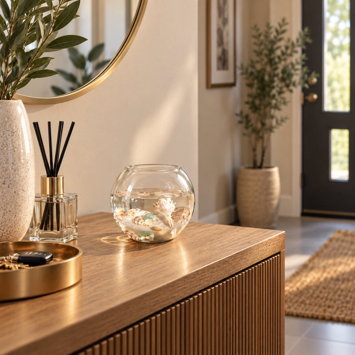 Vase Boule en Verre pour Micro Paysage et Hydroponie