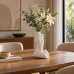 Vase Buste Femme Design Blanc pour Fleurs