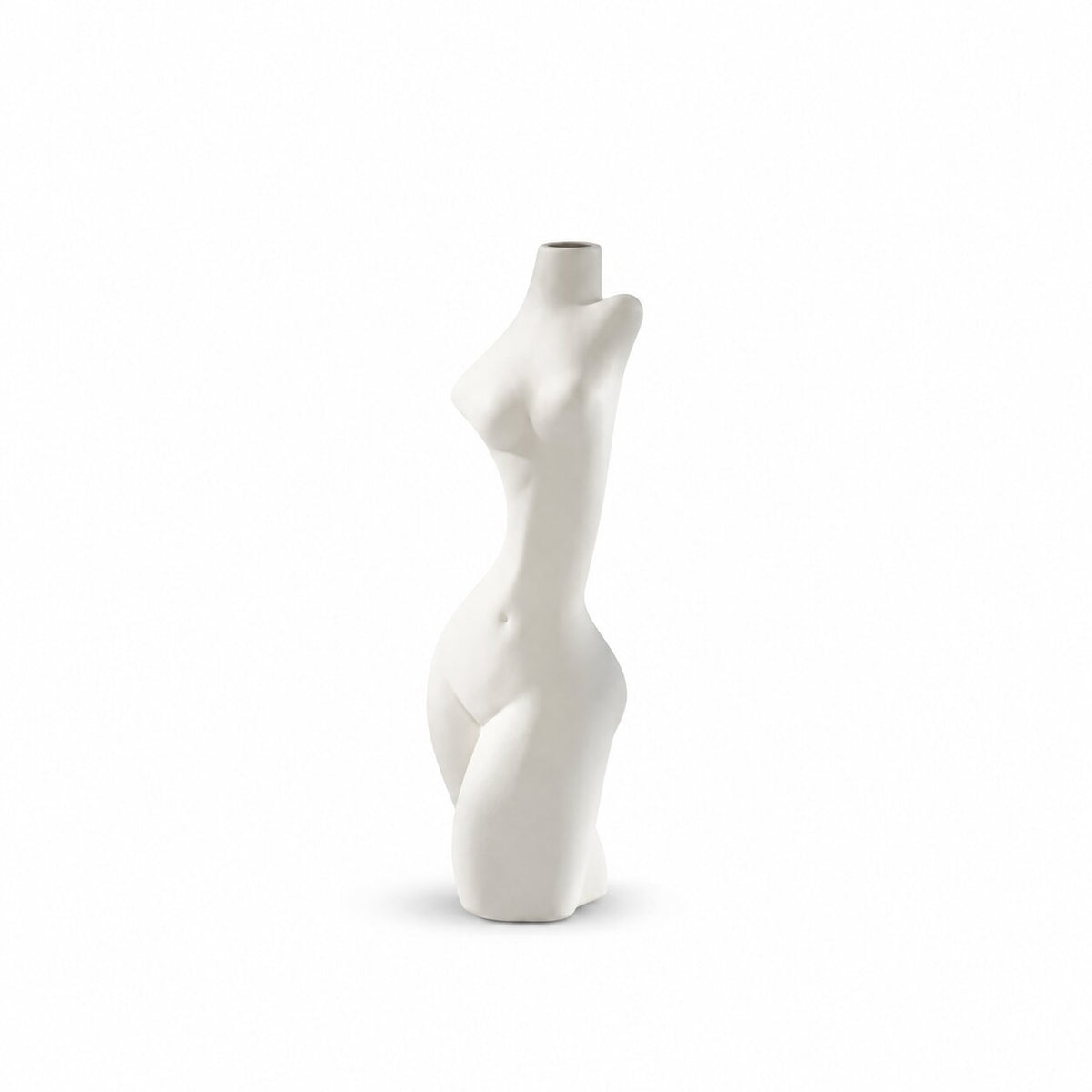 Vase Buste Femme Design Blanc pour Fleurs