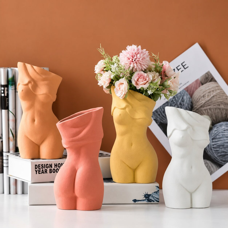 Vase Buste Femme en Céramique Originale