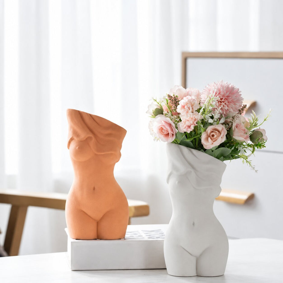 Vase Buste Femme en Céramique Originale
