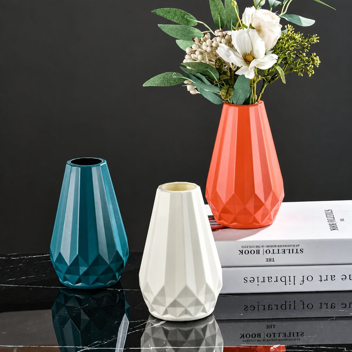 Vase Ceramique Élégant Pour Fleurs