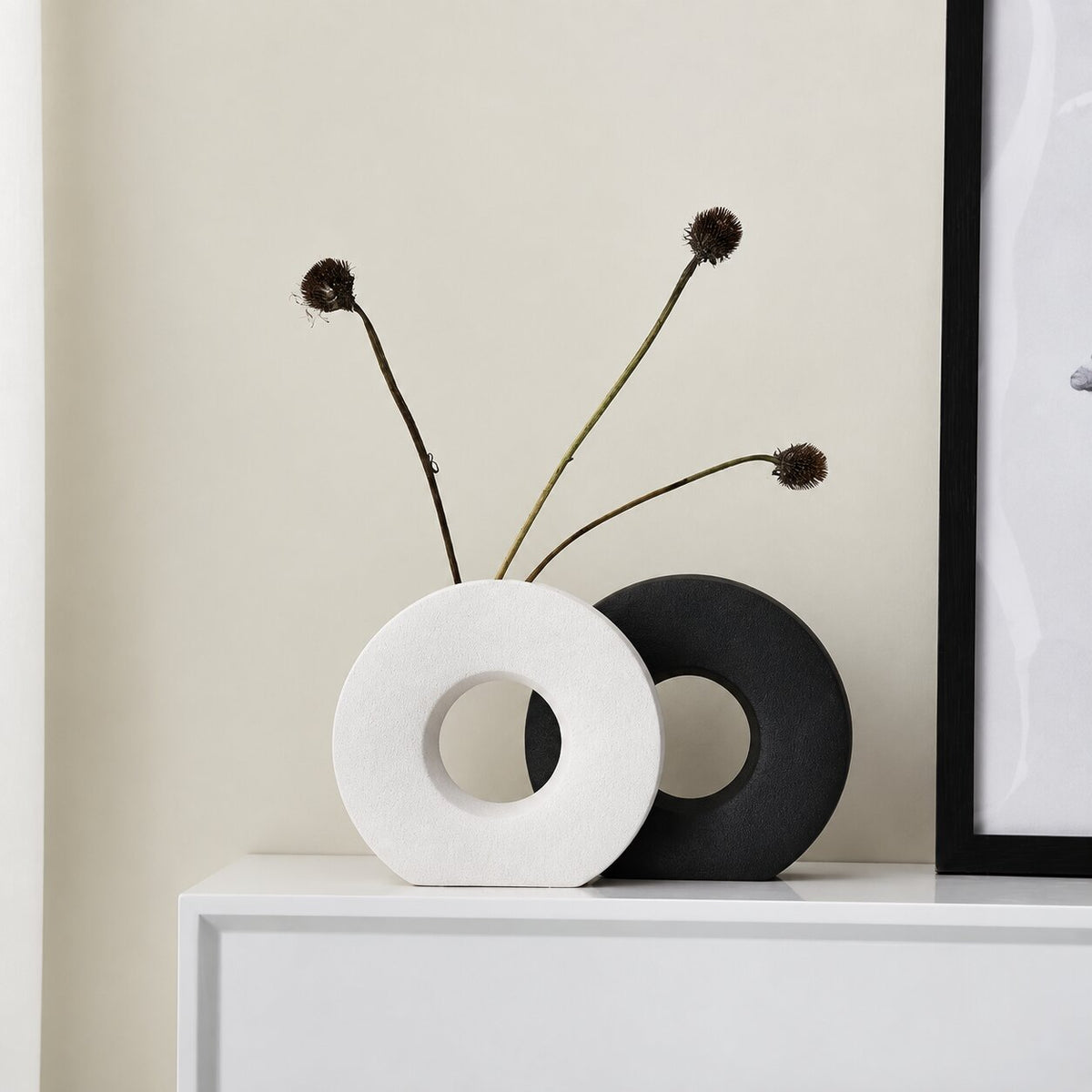 Vase Circulaire de Style Nordique