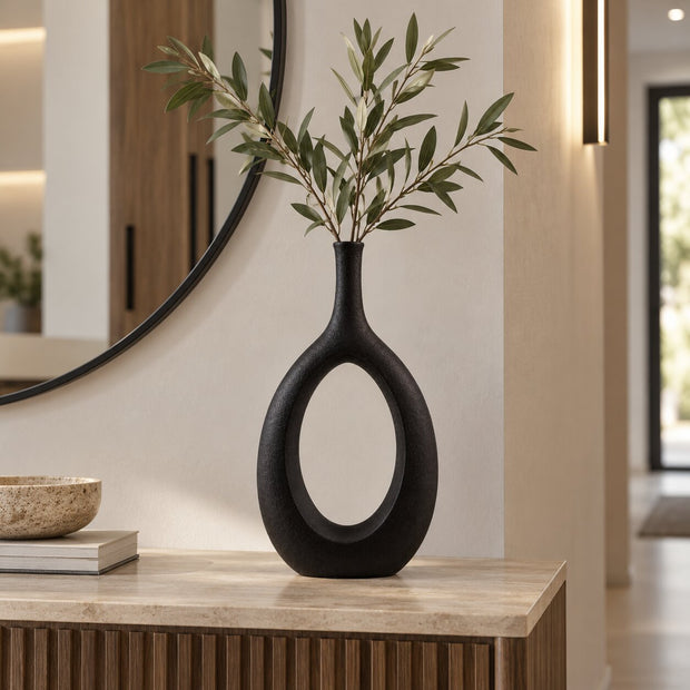 Vase Creux en Céramique de Style Nordique