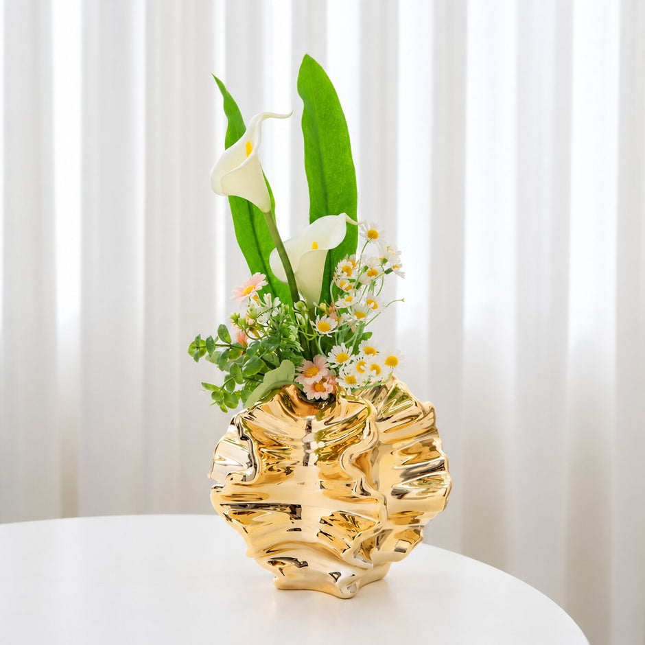 Vase Doré Élégant