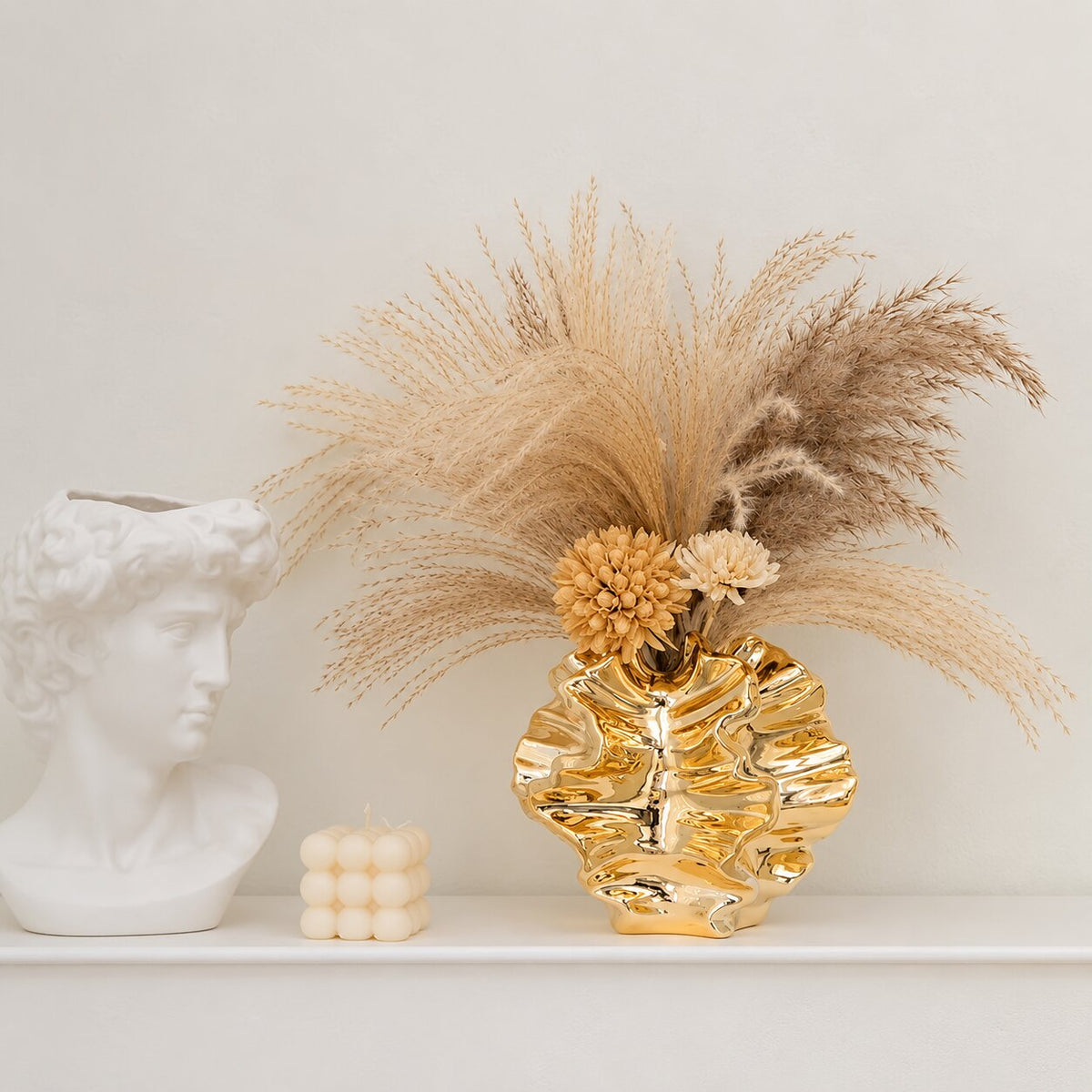 Vase Doré Élégant