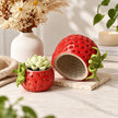 Vase Fraise Stylé pour Fleurs