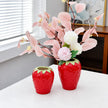 Vase Fraise en Céramique de Haute Qualité