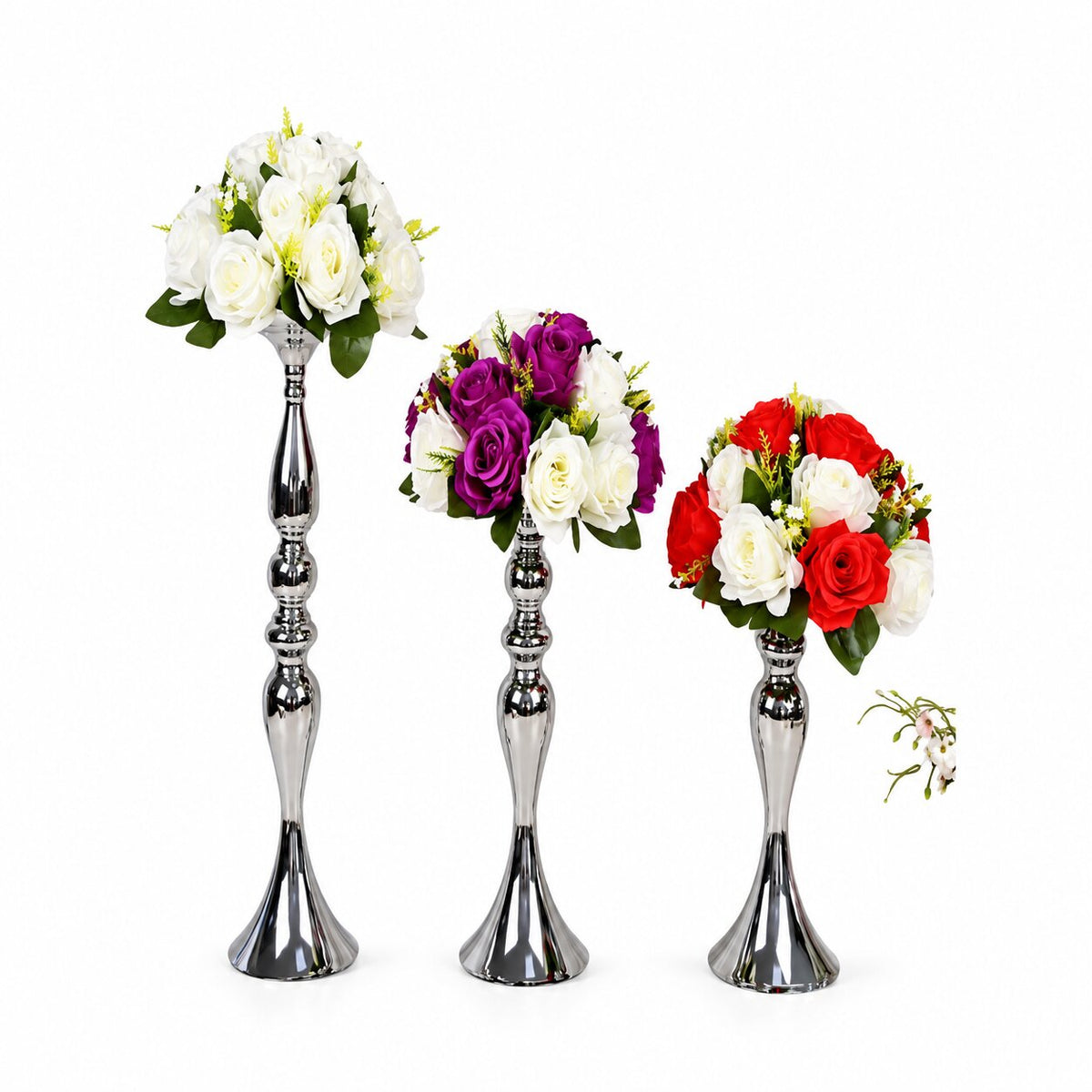 Vase Long en Métal pour Événement