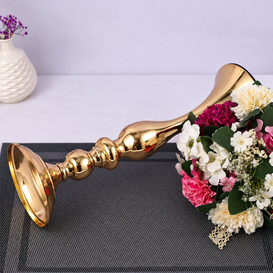 Vase Long en Métal pour Événement