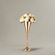 Vase Martini en Métal Doré pour Fleurs