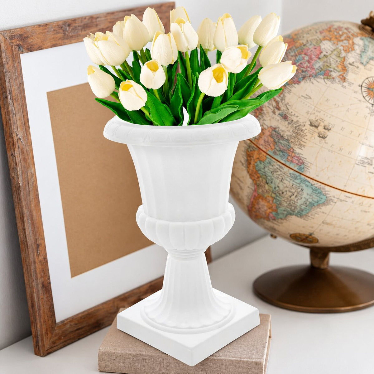 Vase Medicis Rétro en Plastique pour Fleurs