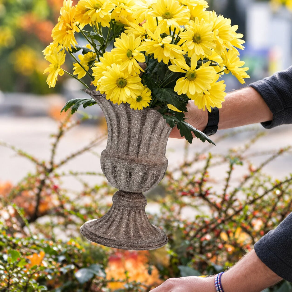 Vase Medicis Vintage en Fer pour Fleurs