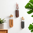 Vase Mural Moderne en Bois