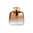 Vase Petit en Verre Transparent et Doré