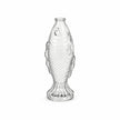 Vase Poisson en Verre Transparent pour Fleurs