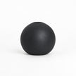 Vase Rond Noir en Céramique pour Fleurs Artificielles