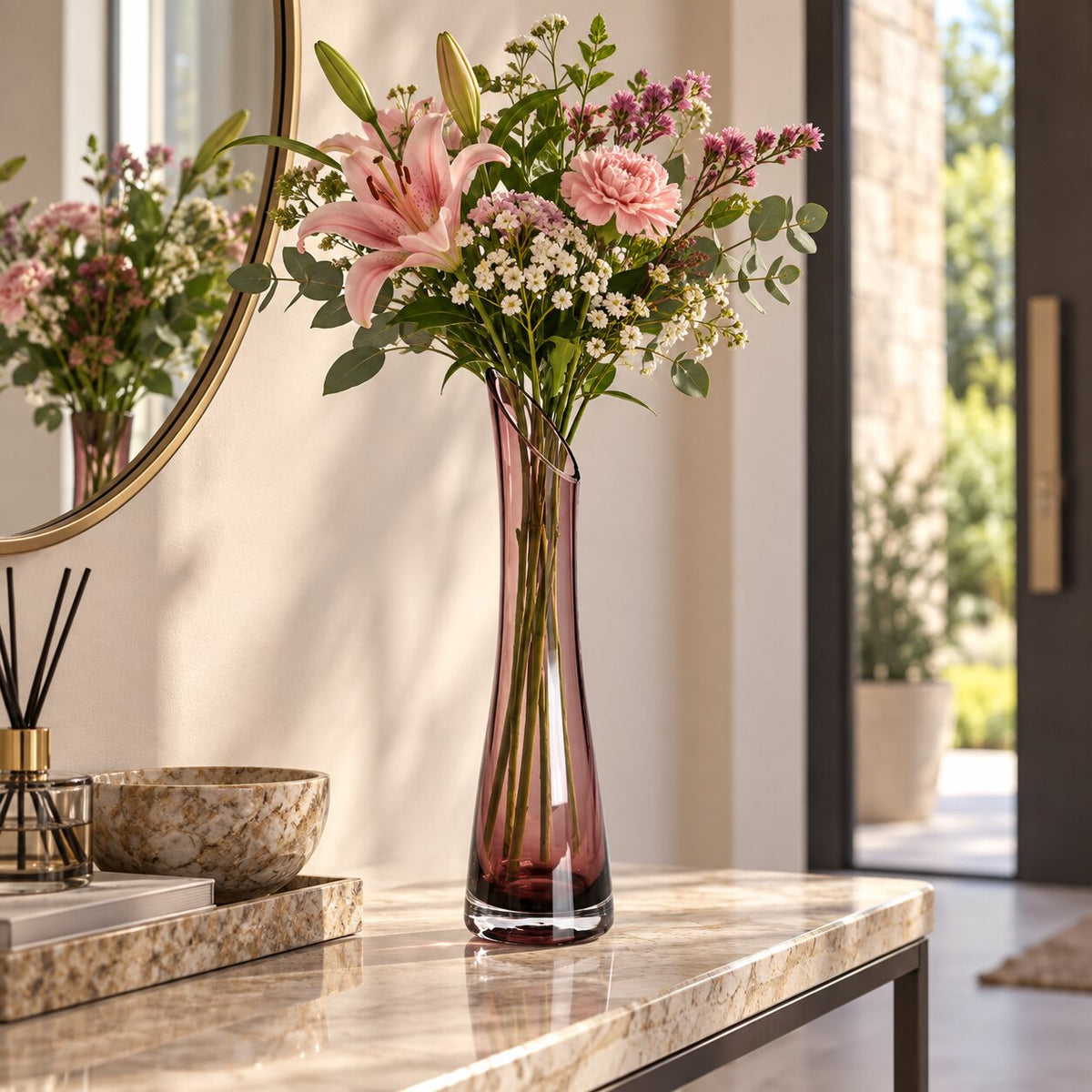 Vase Soliflore en Verre Soufflé