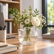 Vase Transparent en Forme de Chat