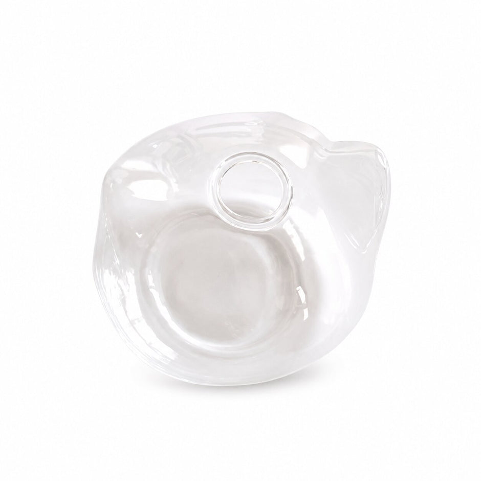 Vase Transparent en Forme de Chat