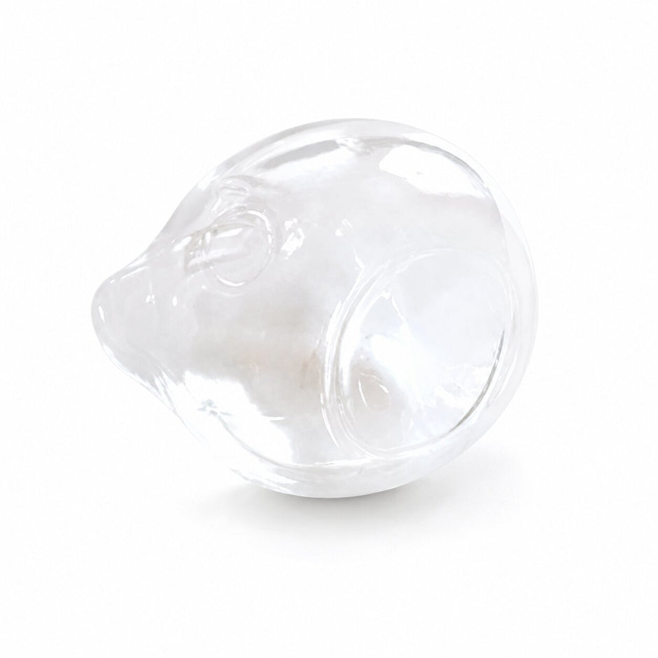 Vase Transparent en Forme de Chat