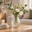 Vase Transparent en Verre Créatif pour Fleurs