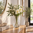 Vase Transparent en Verre Créatif pour Fleurs