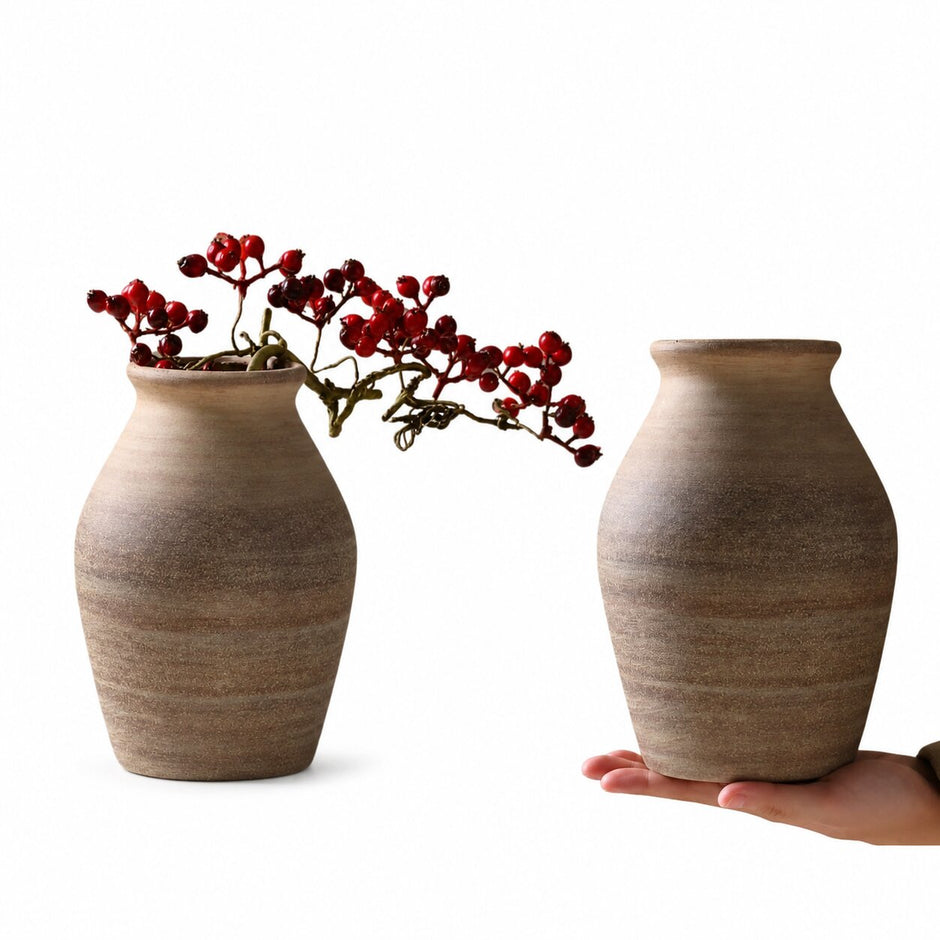 Vase Vintage en Céramique Style Japonais