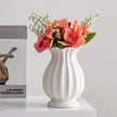 Vase XXL Céramique Blanche pour Fleurs Sèches