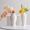 Vase XXL Céramique Blanche pour Fleurs Sèches