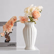 Vase XXL Céramique Blanche pour Fleurs Sèches