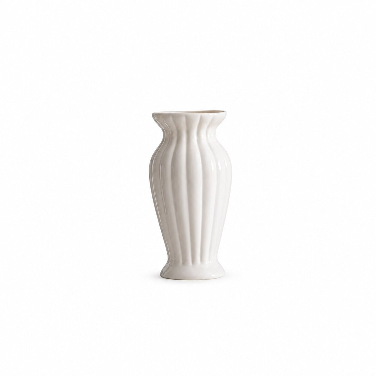 Vase XXL Céramique Blanche pour Fleurs Sèches