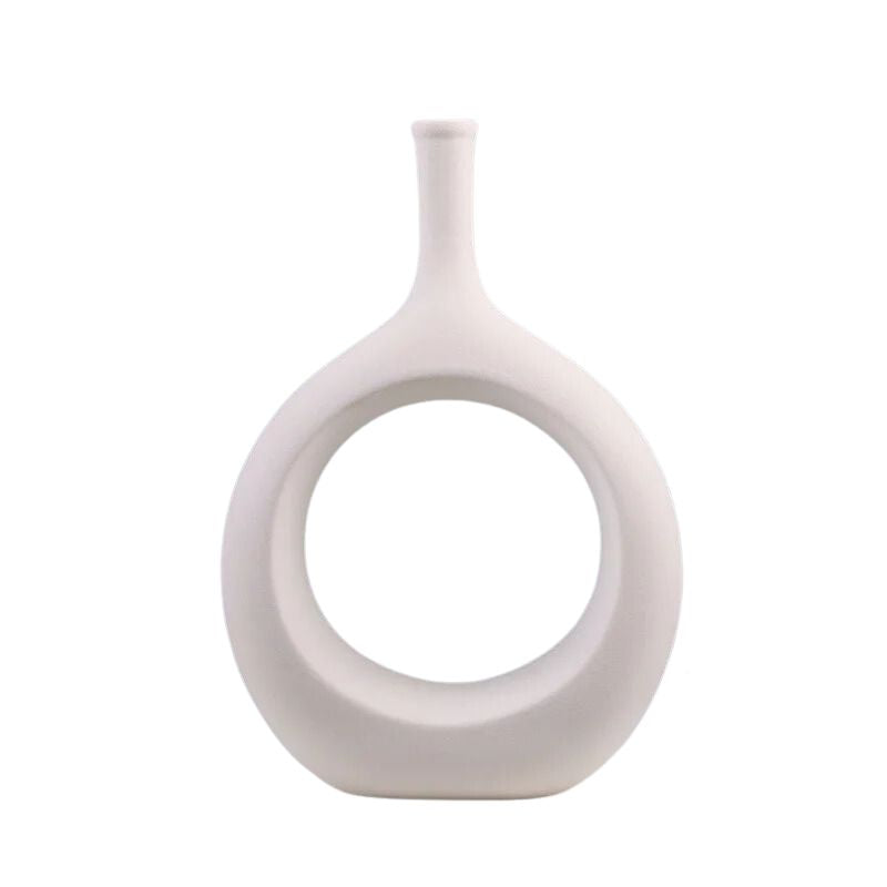 Vase Creux en Céramique de Style Nordique
