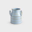 Vase de Style Ancien en Fer pour Fleurs, vase bleu clair à deux anses, style vintage