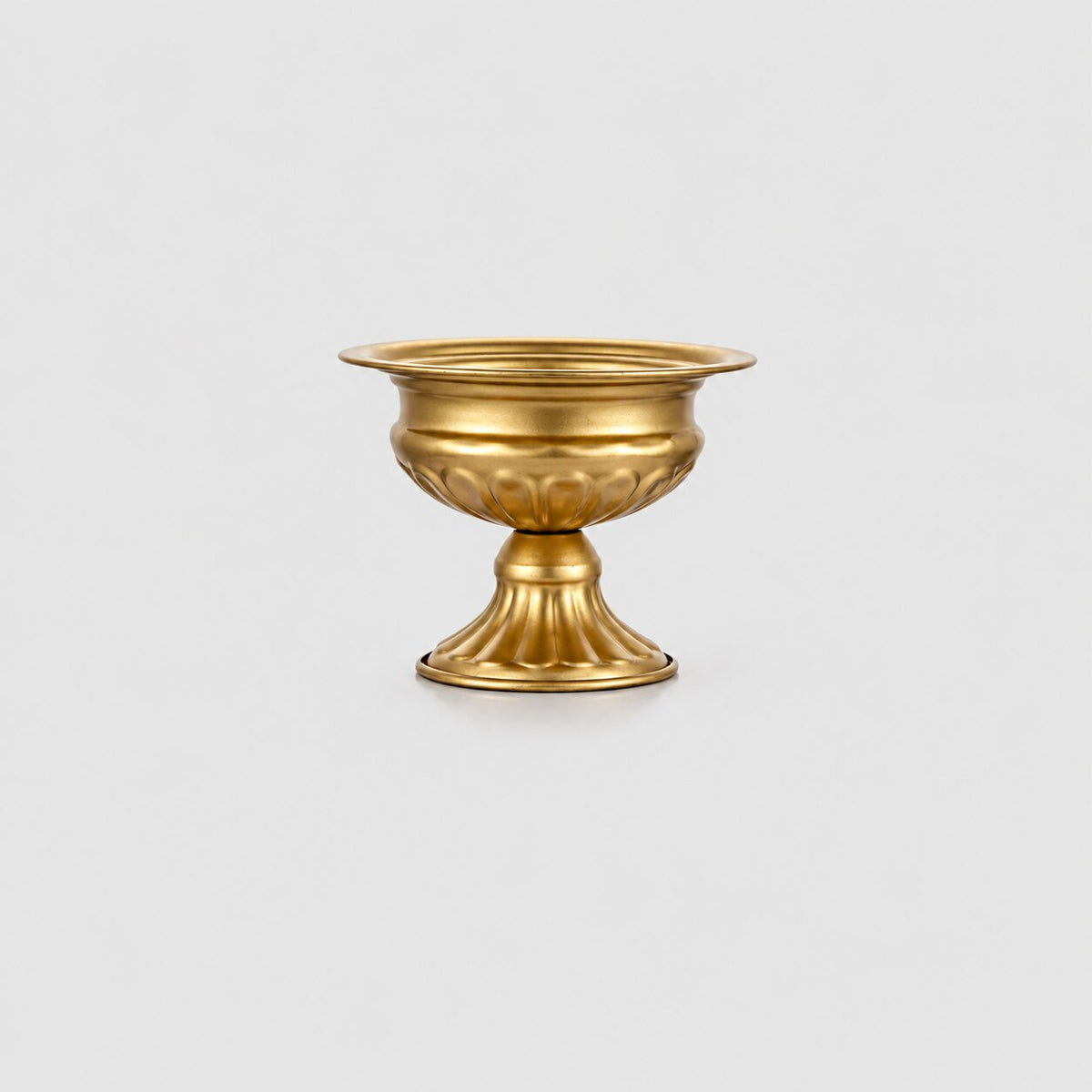 Vase de Style Ancien en Métal Doré pour Centre de Table Lot de 4 Pièces, coupe dorée sur pied