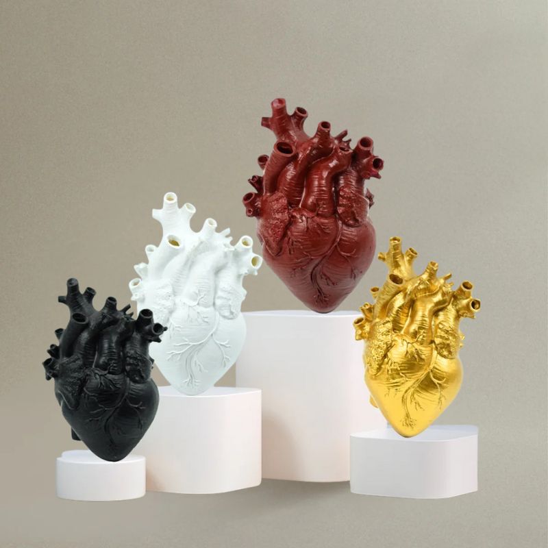 Vase Cœur Humain en Céramique